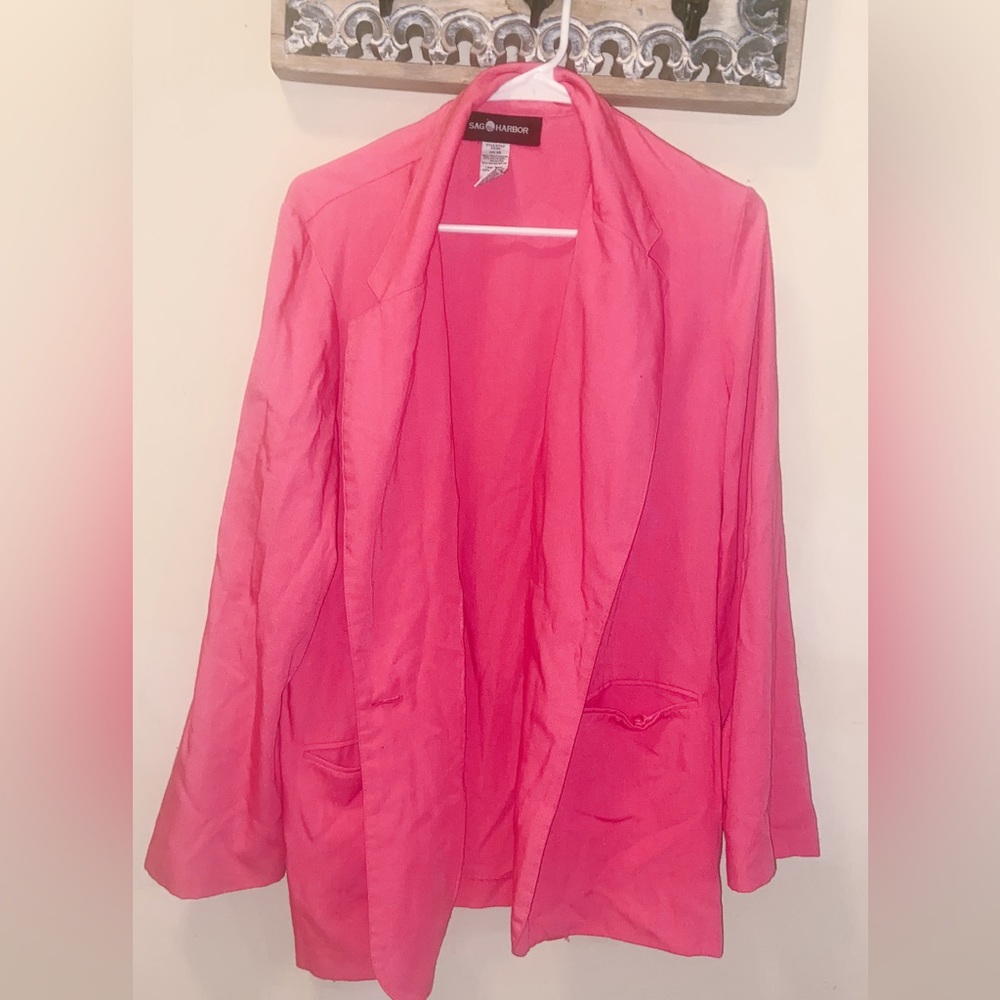 Size 14 vintage hot pink blazer!